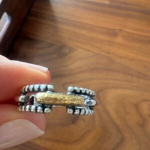 Samuel B. Silver & 18K Ring Size 10